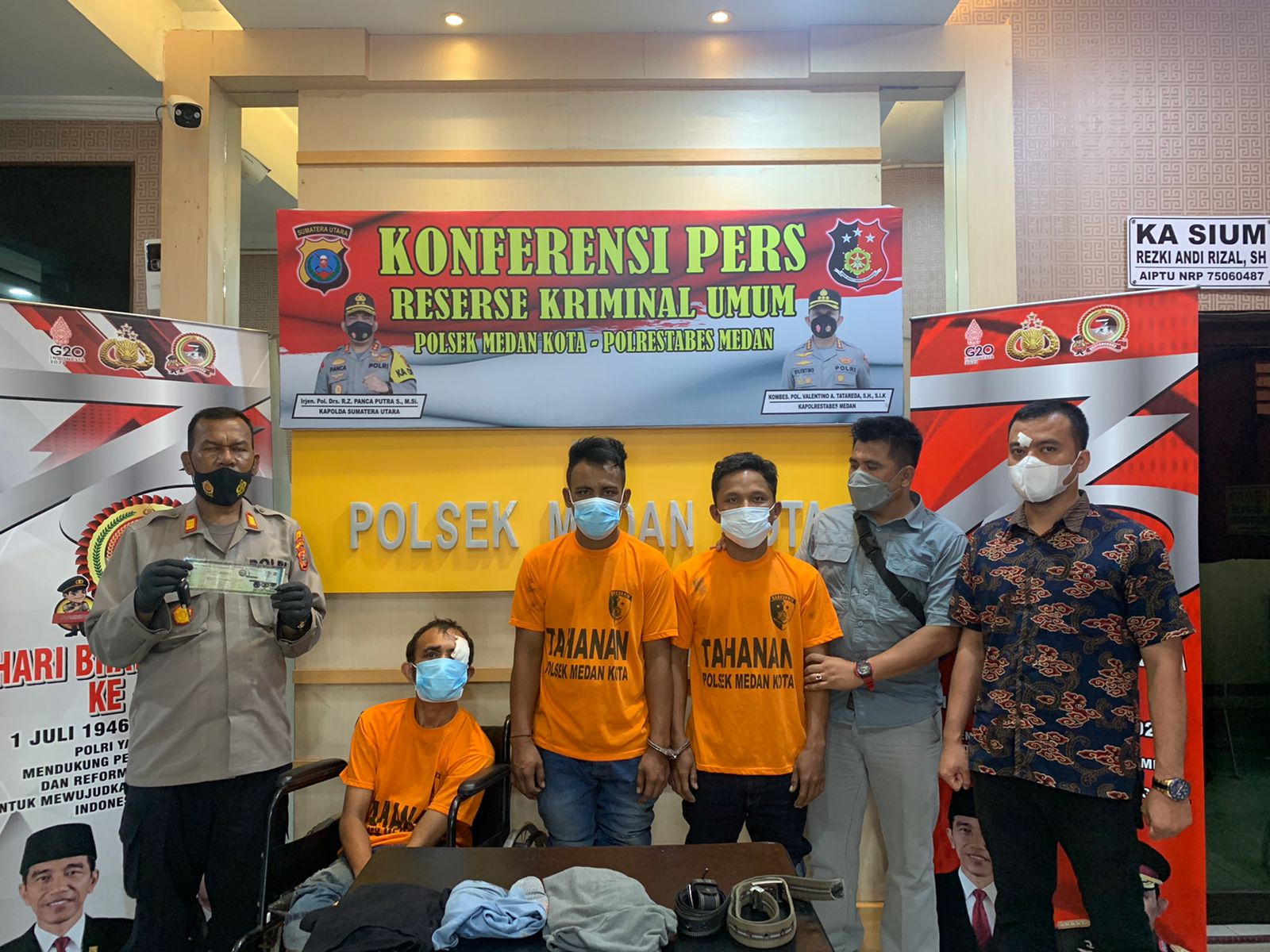 Tiga Kawanan Pencuri Mobil Inova B 1580 WYF Diamankan Polsek Medan Kota