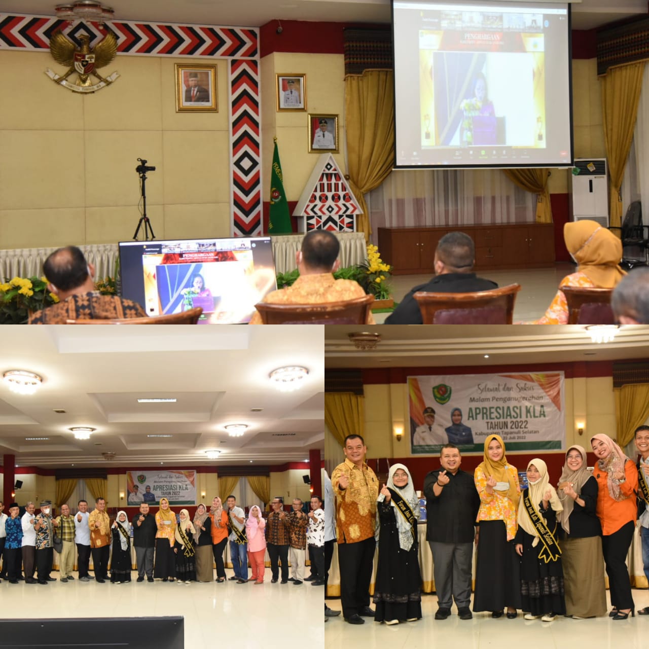 Lagi! Pemkab Tapsel Raih Penghargaan Sebagai Kabupaten Layak Anak Nasional 2022