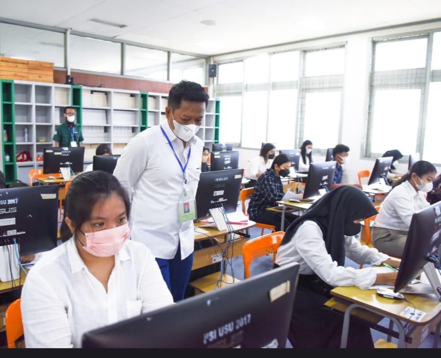 Ujian Mandiri dan Diploma USU Berjalan Lancar, 8.377 Peserta Perebutkan 3.723 Kursi