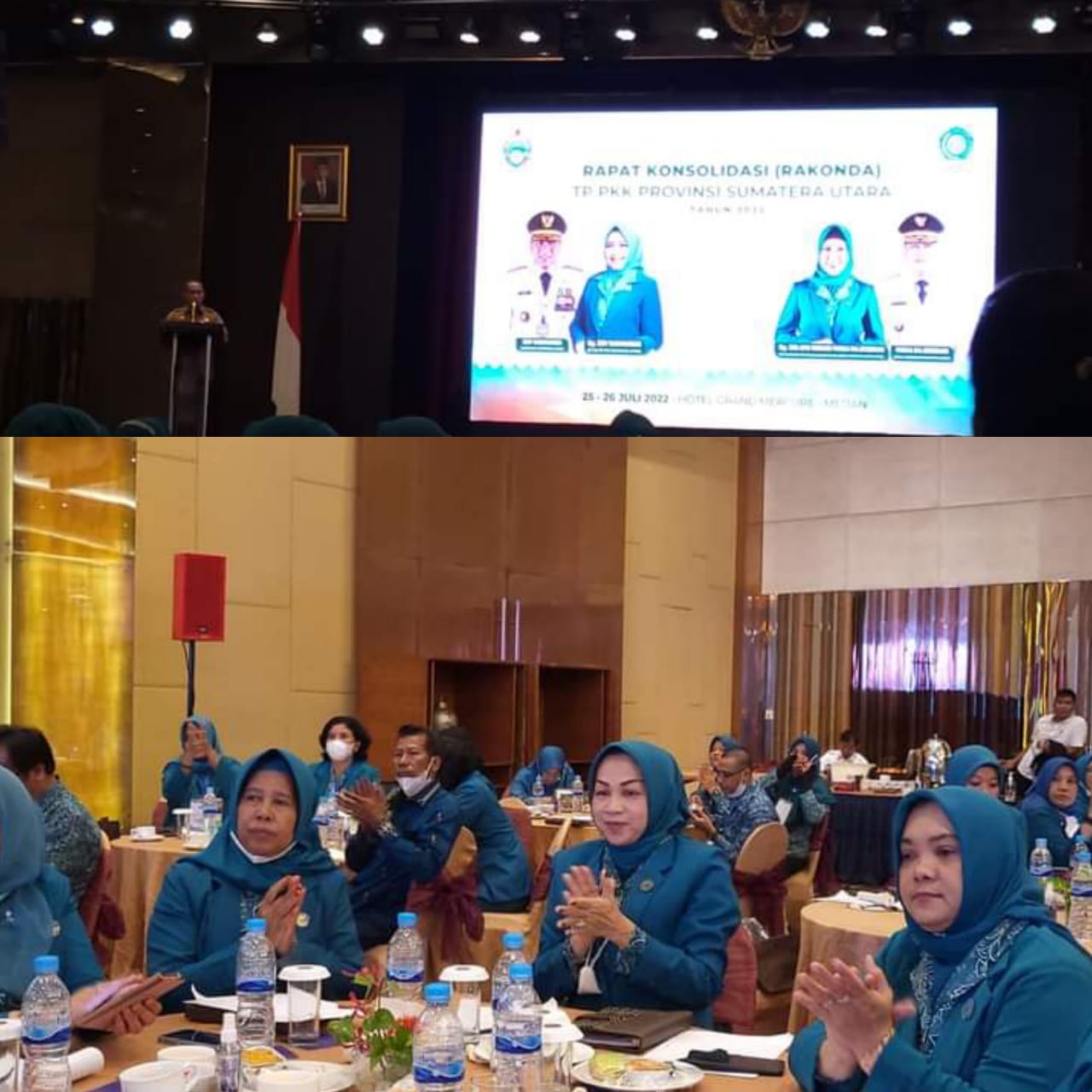 Ketua TP PKK Madina Hadiri Rakonda Medan