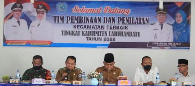 Tim 2 Pemkab Labuhanbatu dalam Penilaian dan Pembinaan Kecamatan Terbaik Mengunjungi Kec. Panai Hulu