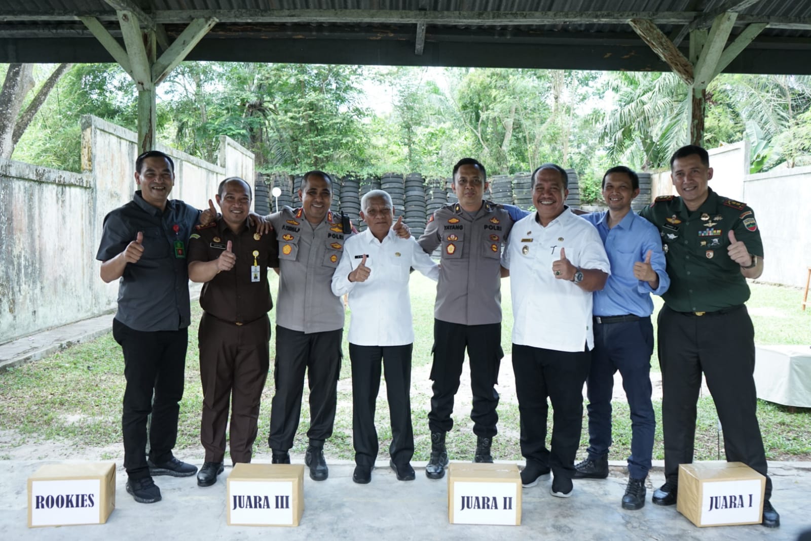 Jalin Silaturahmi, Forkopimda Asahan Lakukan Tembak Meriah