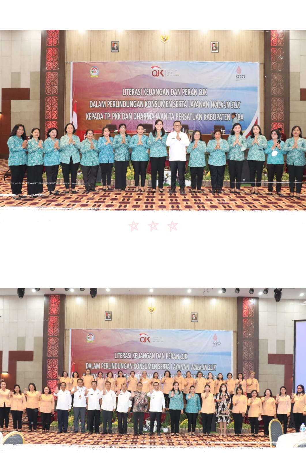Bupati Toba Berharap Peserta Sosialisasi Literasi Keuangan Memahami Manfaat dan Resiko Pembiayaan Keuangan