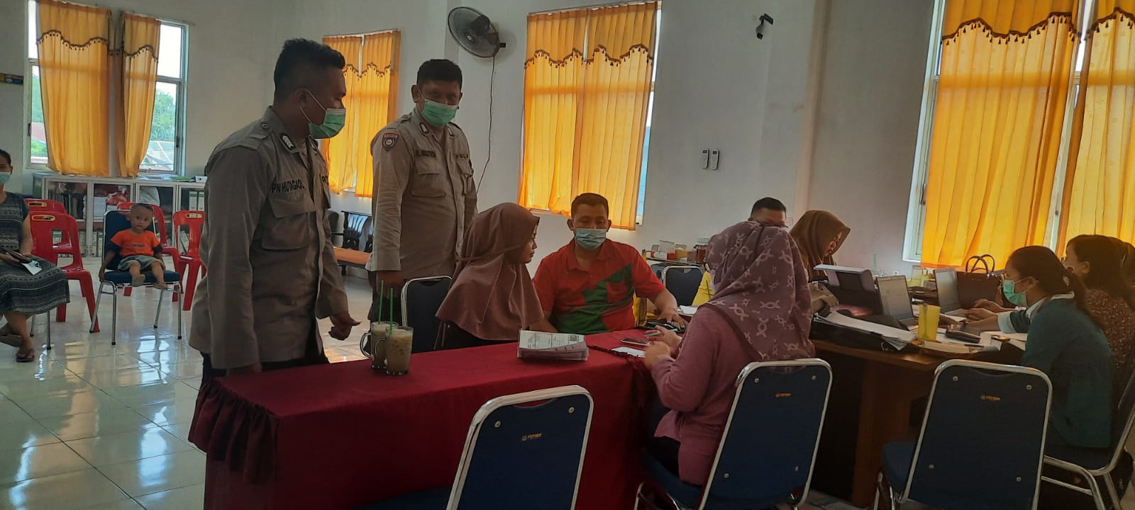Personil Polres Tanjungbalai Giat Sambang dan Giat Mobilisasi Warga Untuk Dilakukan VaksinasiÂ 