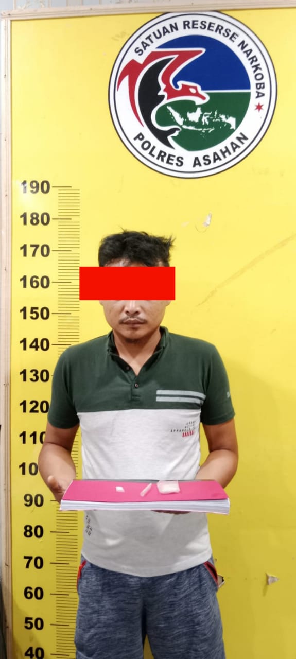 Satres Narkoba Polres Asahan Amankan Seorang Warga Dsn III Desa Perk Gunung Diduga Edarkan Sabu