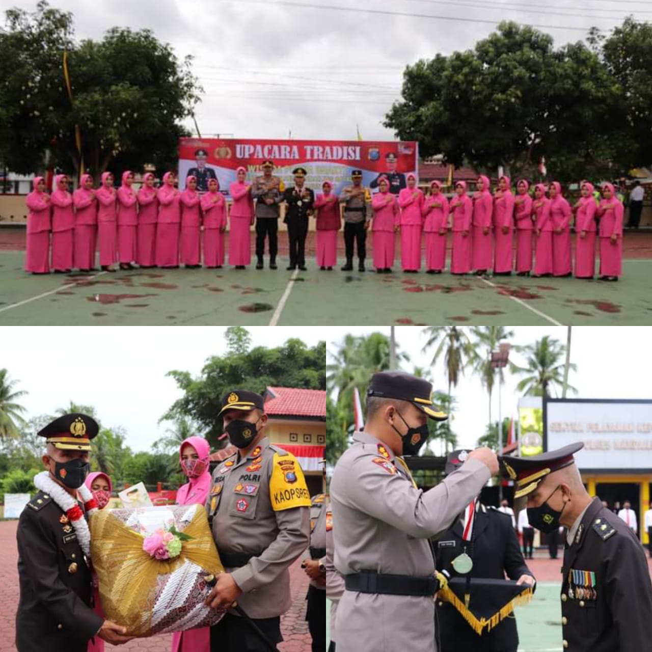 POLRES MANDAILING NATAL GELAR UPACARA WISUDA PURNA BHAKTI KABAG LOGISTIK KOMPOL INDRA SAKTI