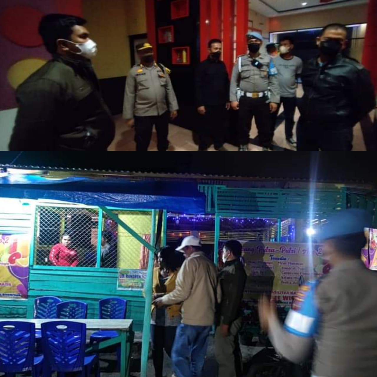 Polres Padangsidimpuan kembali Gelar KRYD, Dua Tempat Karaoke dan Warung Tuak Dirazia