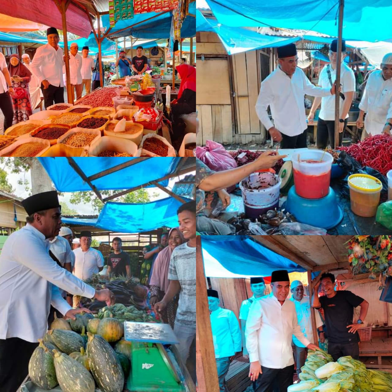 Bupati Madina Salurkan Gaji Pada Pedagang Di Pasar Baru Panyabungan.
