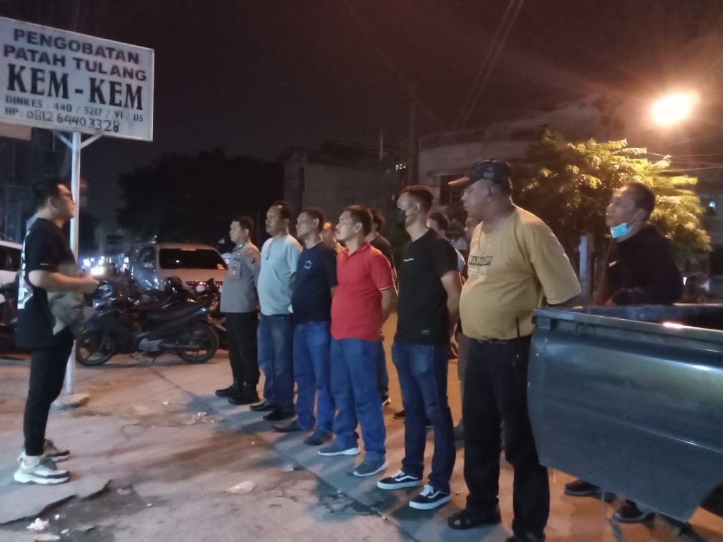 Kanit Reskrim Polsek Medan Area Pimpin Apel dan Patroli 3C, Narkoba dan Pekat