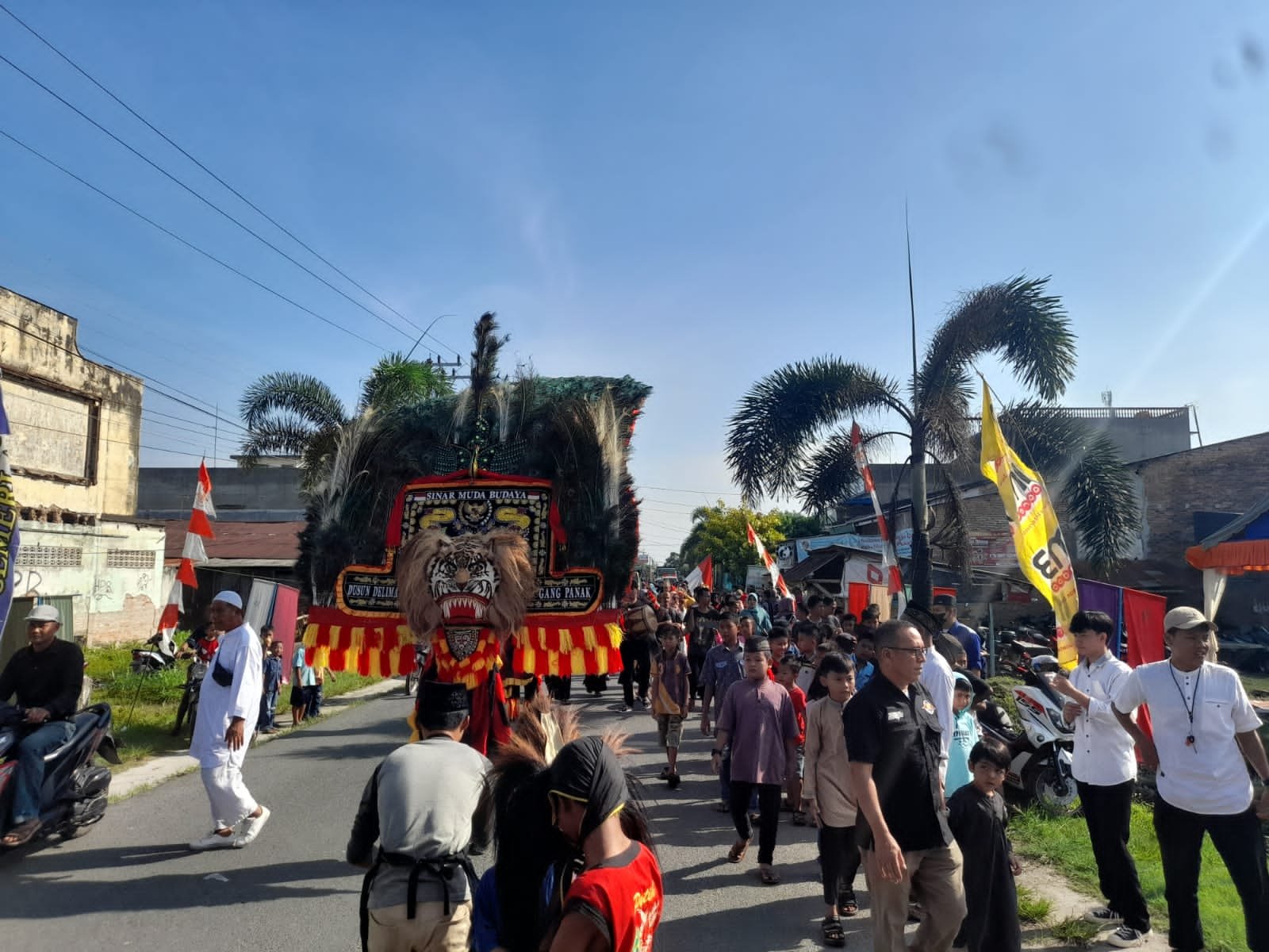 Polsek Beringin Polresta Deli Serdang laksanakan giat Pengamanan Pawai Budaya Tahun Baru Islam 1444 Hijriah