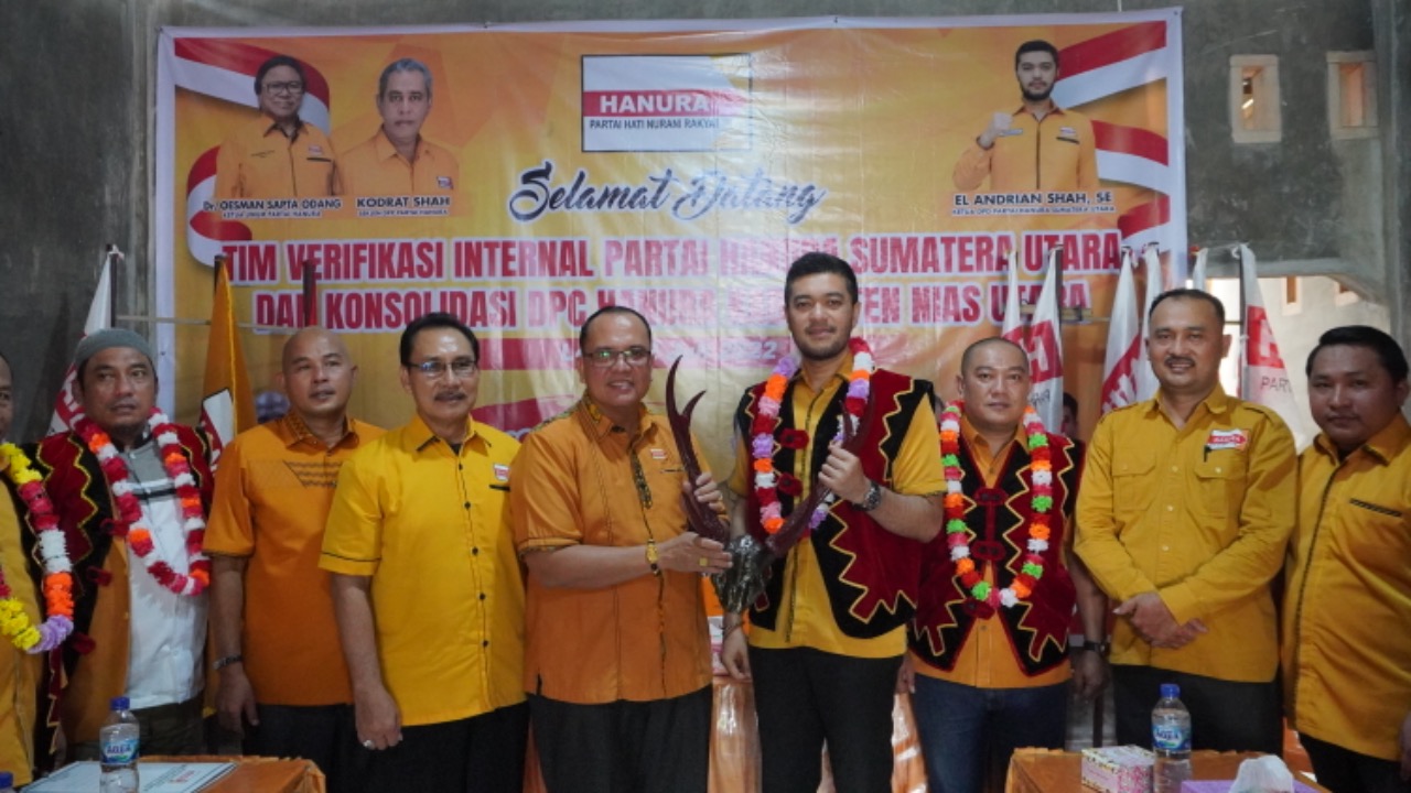 Ketua DPD Hanura Sumut Konsulidasi ke Nias Utara
