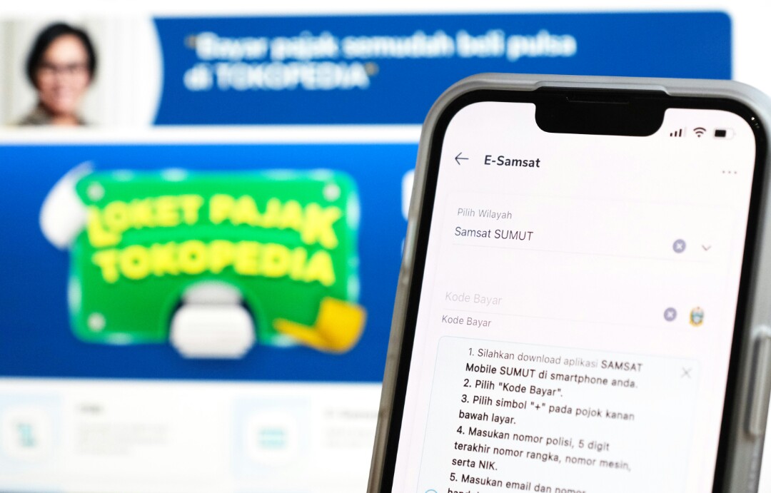 Tokopedia: Jumlah Transaksi Pembayaran E-Samsat di Kota Medan Melonjak Hampir 10x Lipat