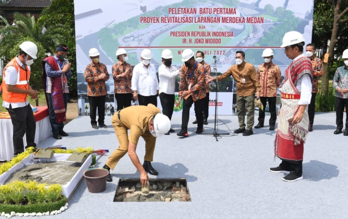 Presiden Jokowi Resmikan Revitalisasi Lapangan Merdeka Medan, Edy Rahmayadi: Lapangan Merdeka Harus Merdeka