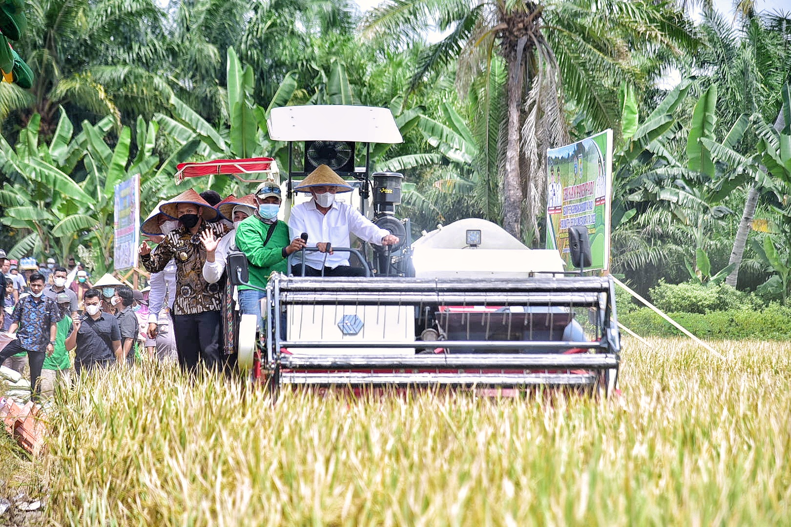 Panen Padi Naik Odong-odong,  Edy Rahmayadi PujiÂ Kerja KerasÂ Petani