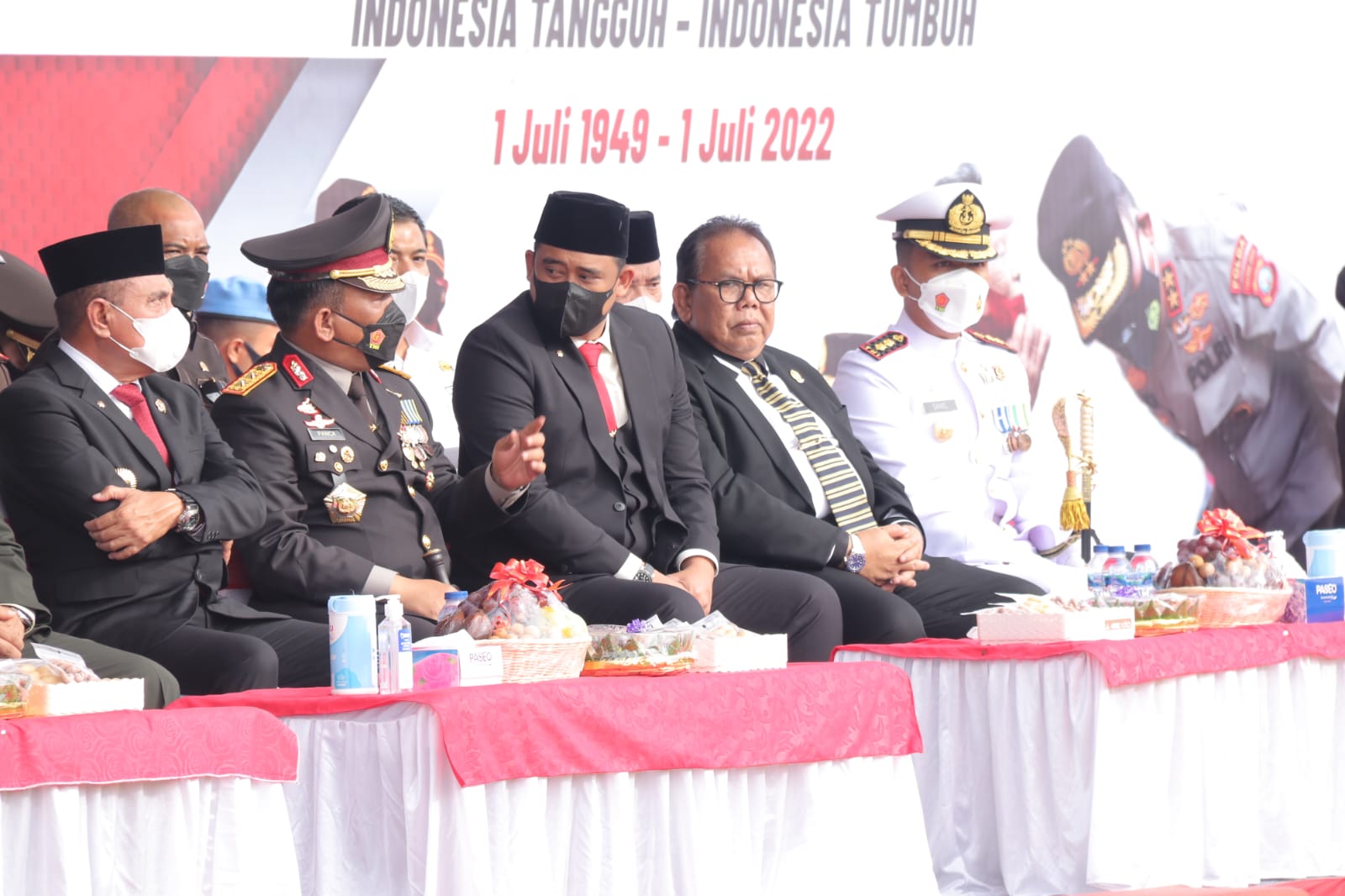 Bobby Nasution Hadiri Upacara Hari Bhayangkara, Presiden Joko Widodo: Bekerjalah Dengan Hati-Hati & Presisi