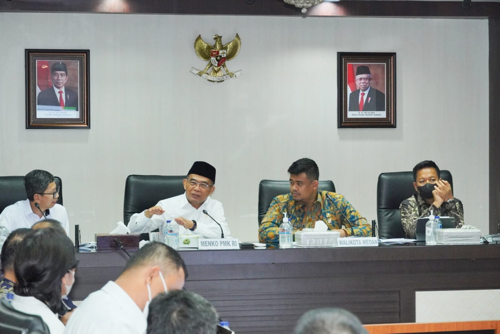 Terima Kunjungan Menko-PMK, Bobby Nasution Sampaikan Sejumlah Persoalan Di Medan Belawan, Harap Pengetasan Kemiskinan Diikuti Peningkatan SDM