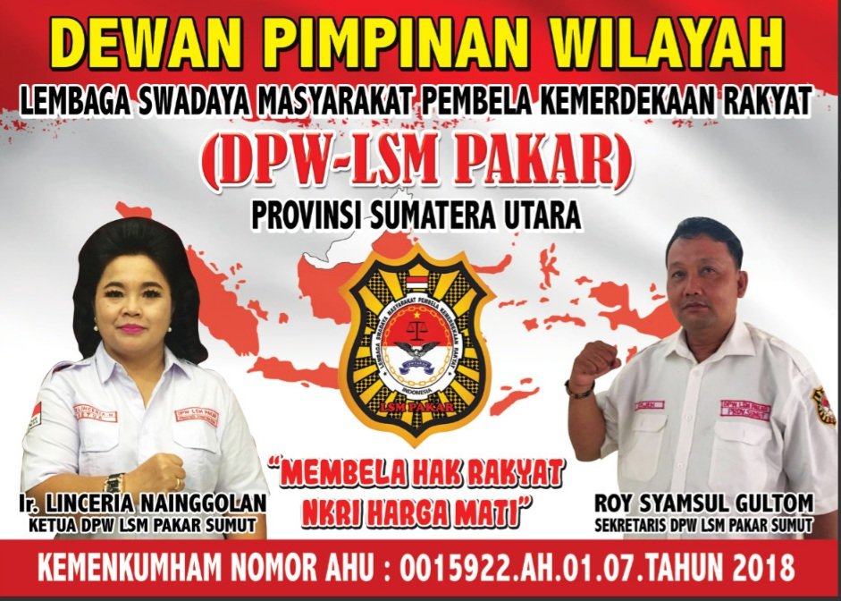Kepengurusan DPC LSM PAKAR Kota Medan Dibekukan, 