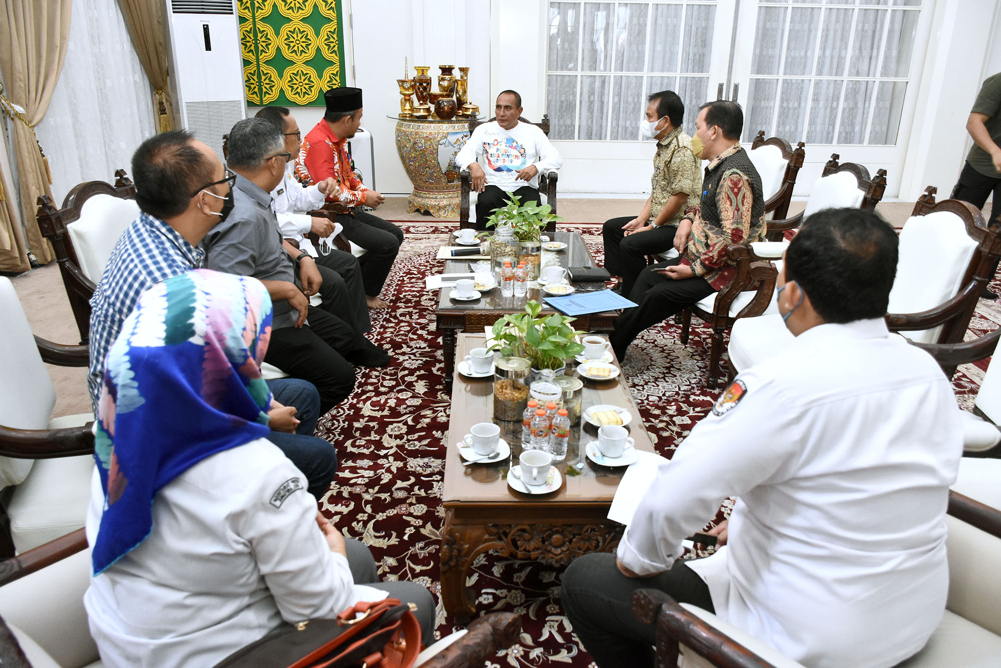 KPU Sumut Serahkan Potensi Data Pemilih Ganda,  Gubernur Edy Rahmayadi Dukung  Percepatan dan Koordinasi Terkait DPT Pemilu