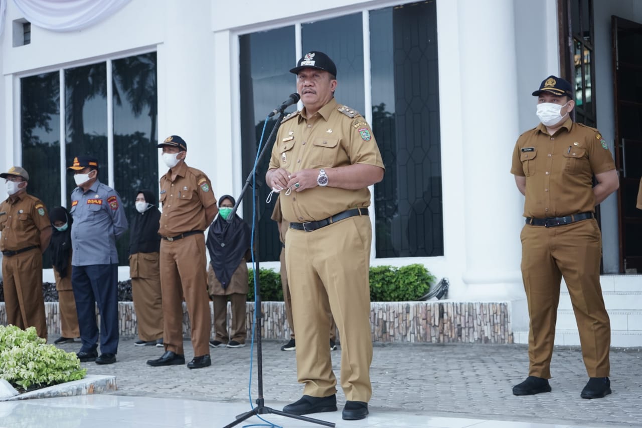 Wabup Asahan Pimpin Apel Gabungan Awal Agustus