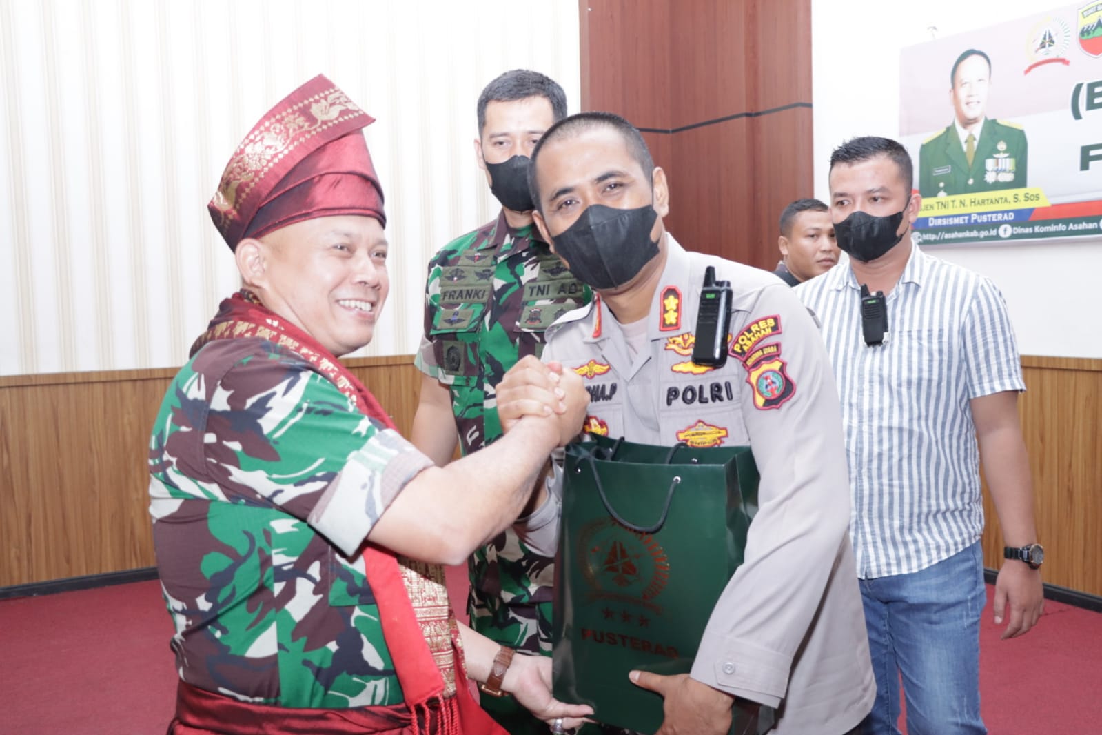 Kapolres Asahan Bersama Forkopimda dan Masyarakat Terima Kunjungan Kerja Brigjen TNI Tri Nugraha Hartanta S.Sos
