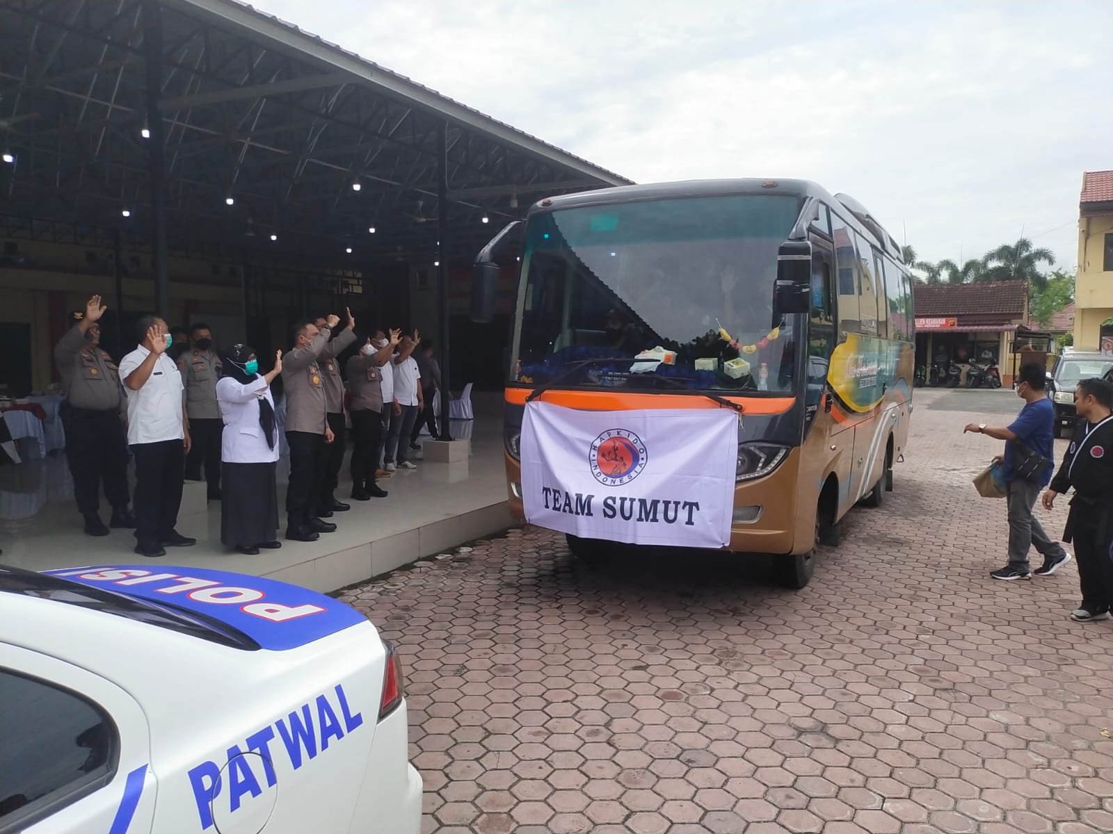 Polresta Deli Serdang Lepas Atlet HAPKIDO Kabupaten Deli Serdang ikuti Kejurnas Ke-5 Tahun 2022