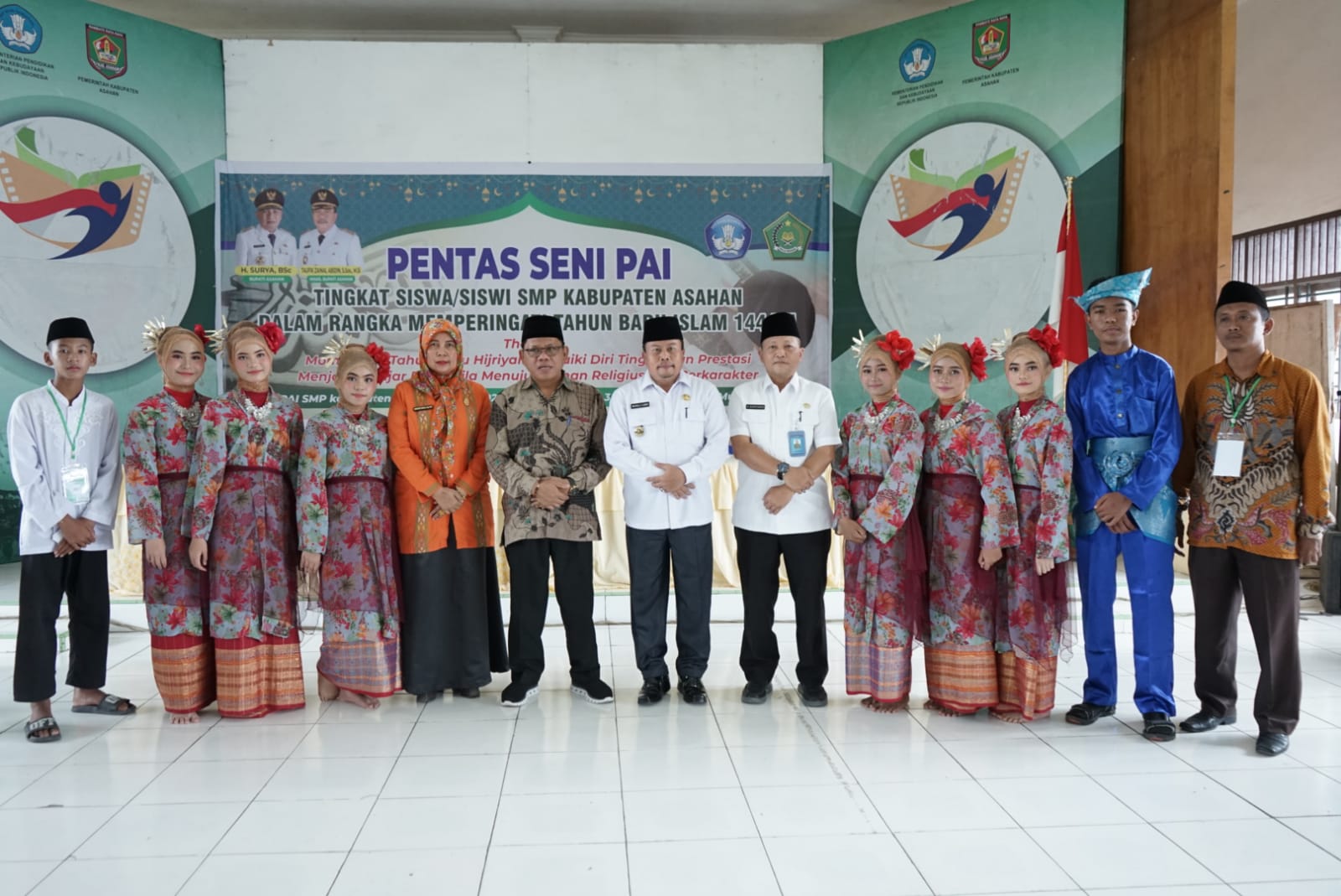 Asisten Perekonomian dan Pembangunan Buka Pentas Seni PAI Tingkat SMP Kabupaten Asahan