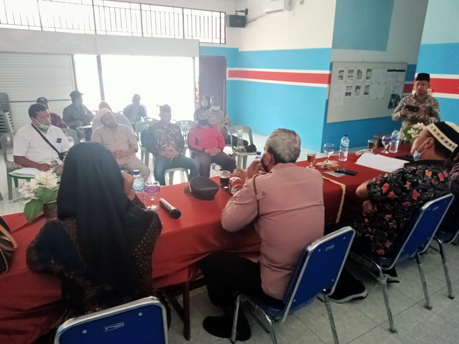 Polsek Air Joman Polres Asahan Bersama Forkopimcam Rapat Koordinasi Pelaksanaan Pilkades Lubuk Palas Kec. Silau Laut