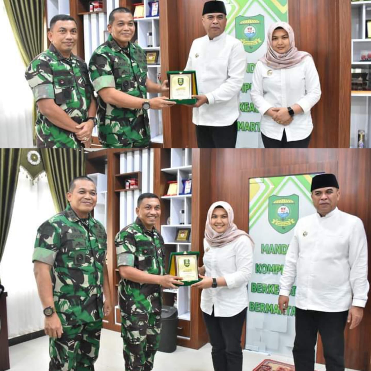 Pererat Silaturrahmi, Bupati & Wabup Madina Terima Kunjungan Danrem 023/KS dan Dandim 0212/TS