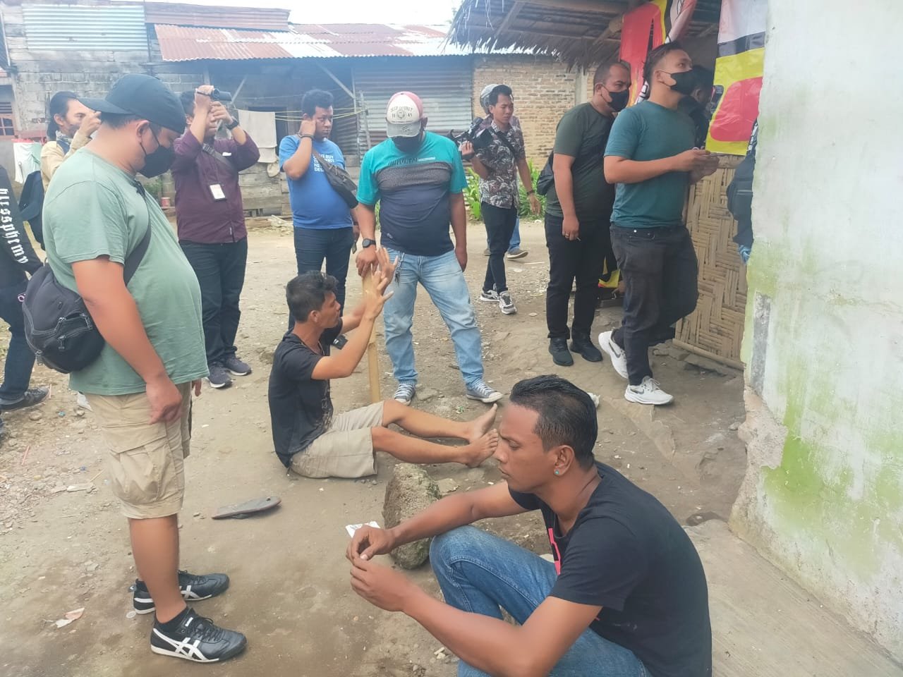 Polsek Patumbak GKN di Pasar XII Patumbak, 4 Orang Terduga Pengguna Narkoba Diamankan