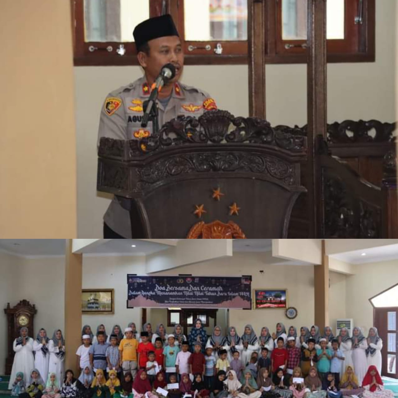 POLRES MADINA GELAR DOâ€™A BERSAMA DAN SANTUNI ANAK YATIM PIATU DALAM RANGKA TAHUN BARU HIJRIYAH KE-1444