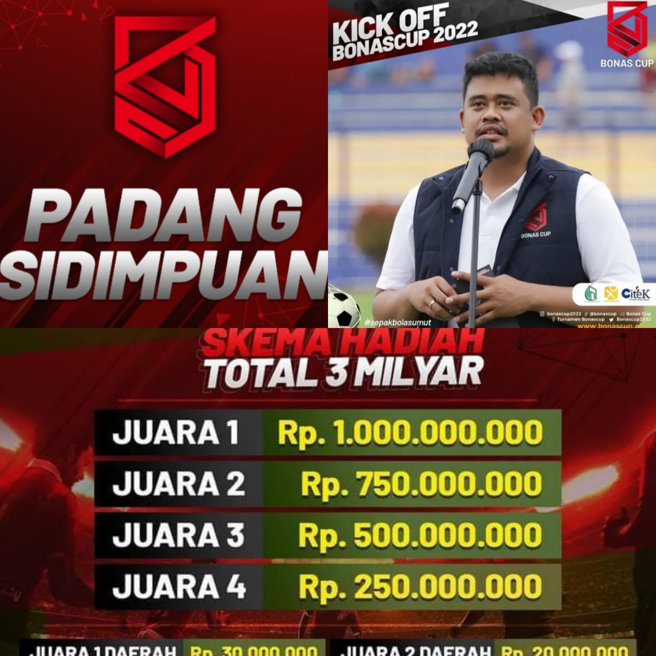 Besok Kick Off Bonas Cup Di Kota Padangsidimpuan,Bobby Nasution Direncanakan Hadir Babak Akhir Kwalifikasi