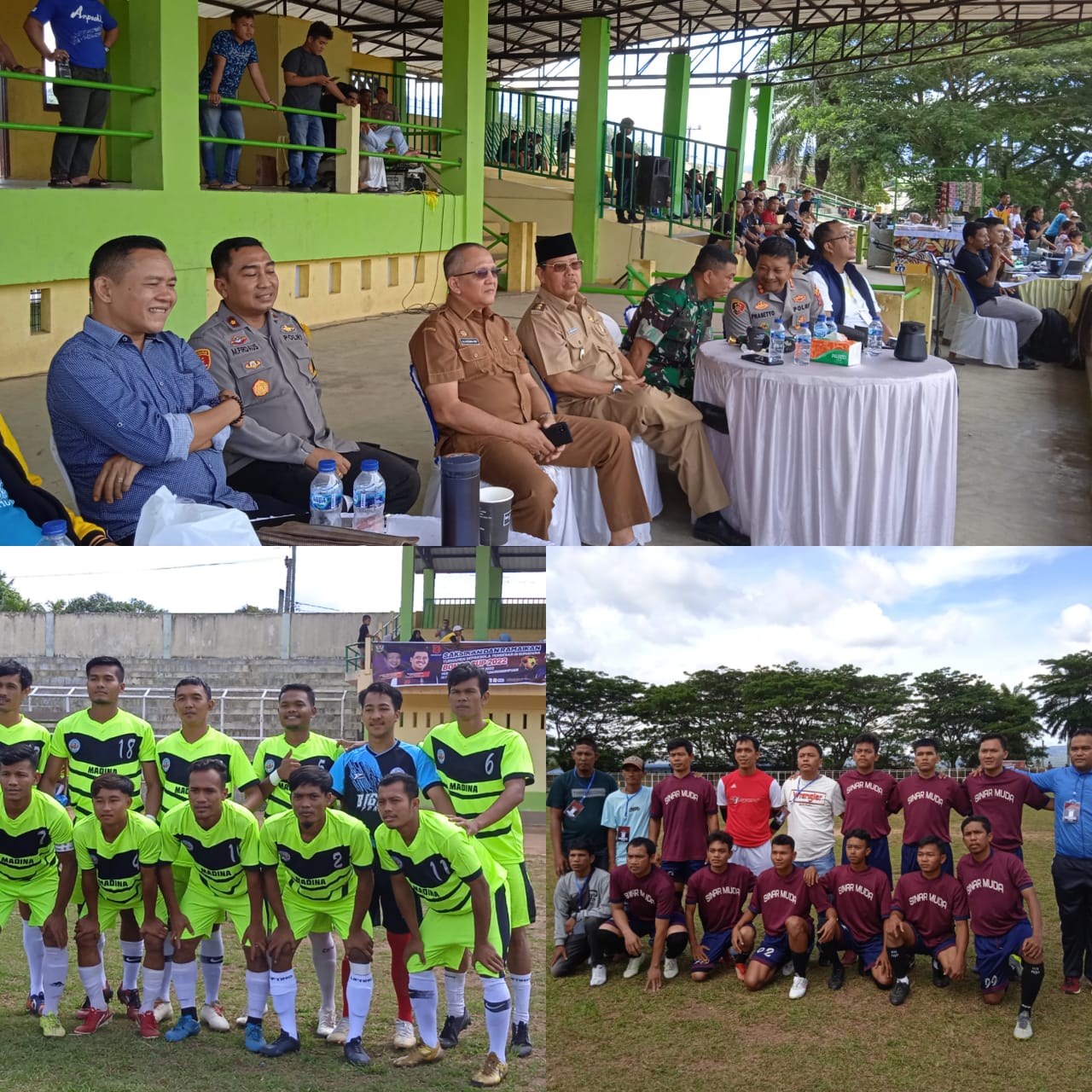 Wawako Padangsidimpuan Bersama Dandim 0212/Ts Buka Kick Off Bonas Cup 2022 Zona 4