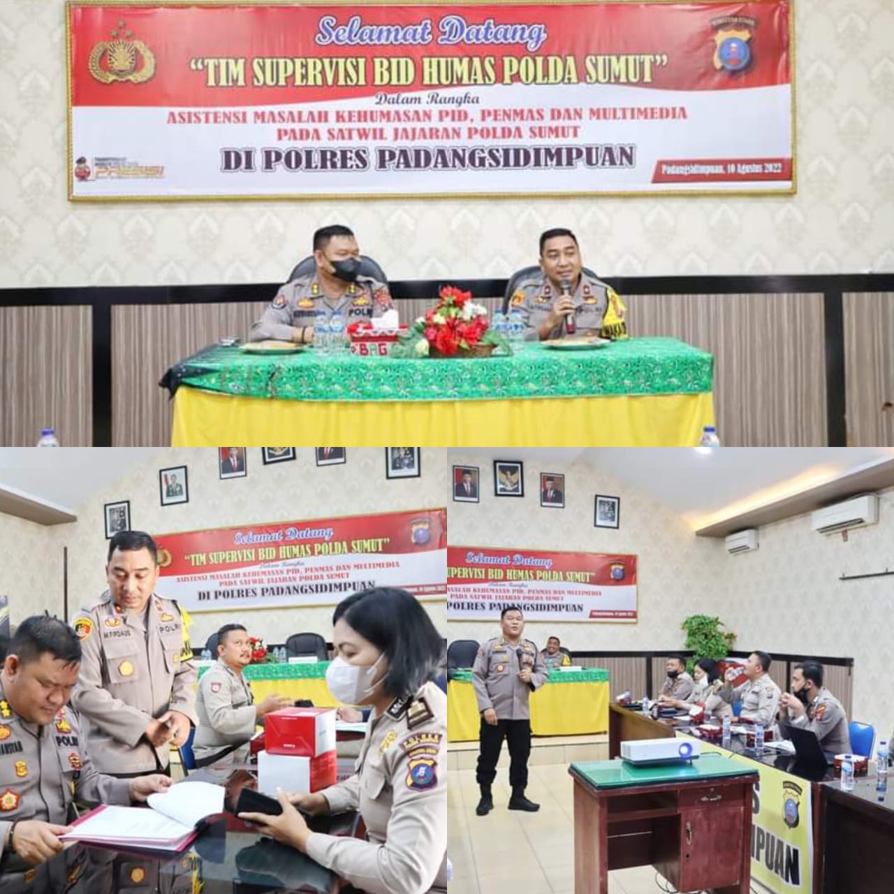 Polres Padangsidimpuan Ikuti Supervisi & Asistensi Kehumasan