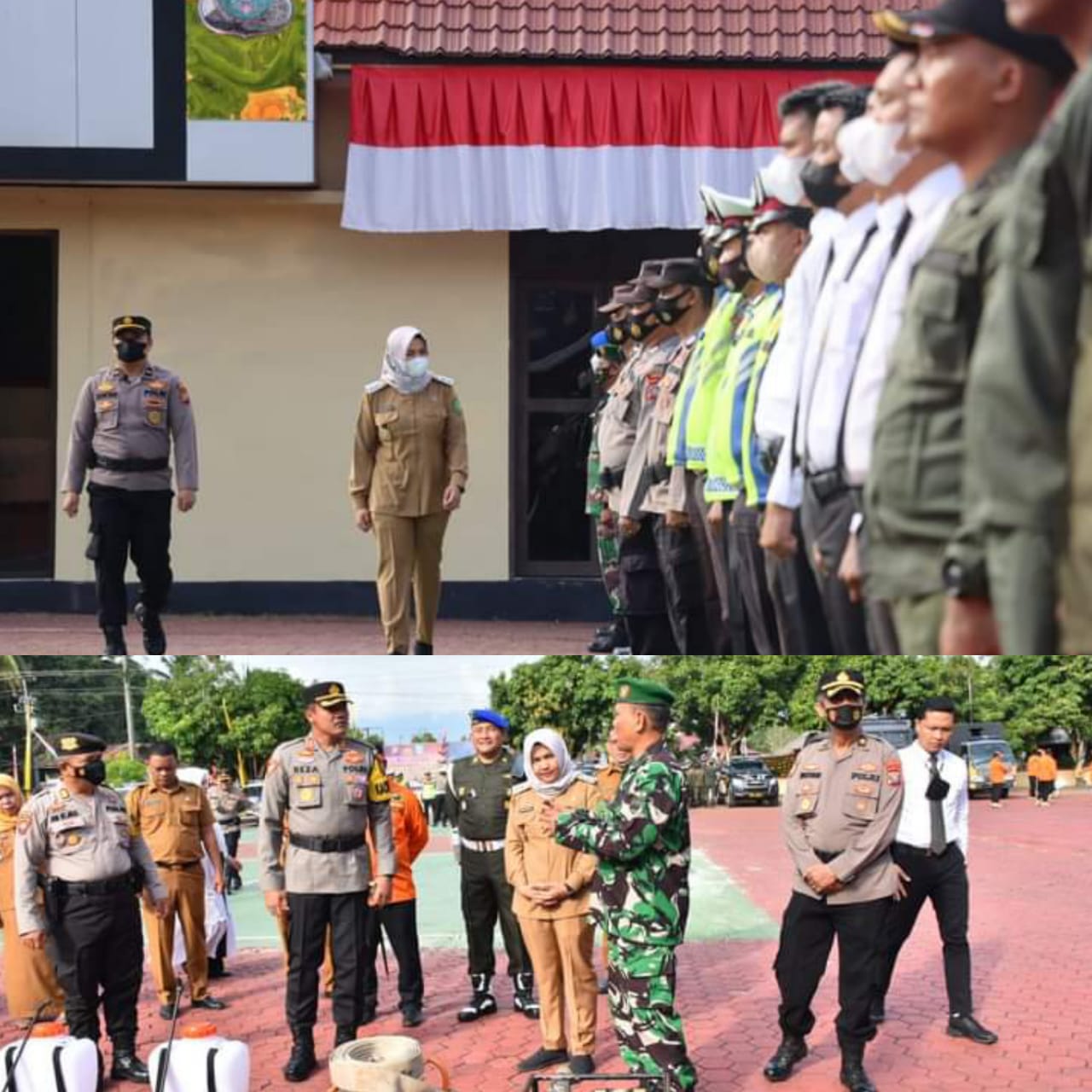 Wabup Madina Pimpin Apel Kesiapan Karhutlah di Polres Madina