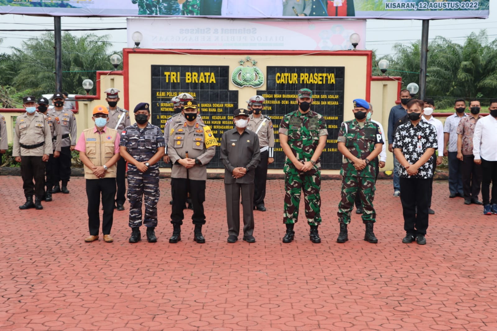 Polres Asahan bersama Unsur Forkopimda Apel Kesiapan Penanggulangan Bencana Kebakaran Hutan dan Lahan