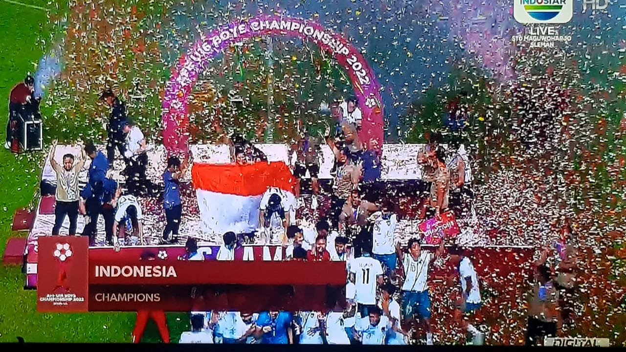 Timnas U16 Indonesia menjadi juara Piala AFF U16 2022