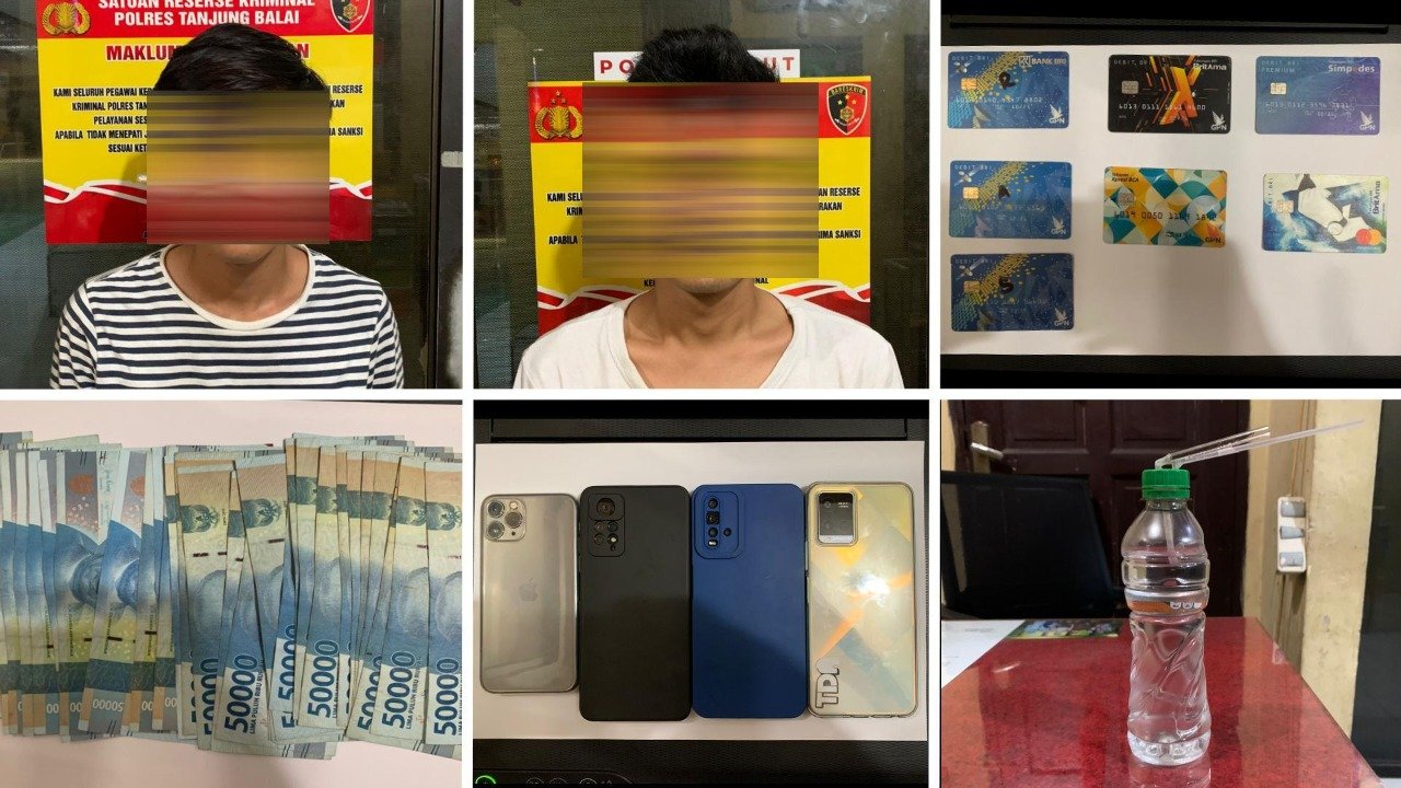 Personil Satreskrim Polres Tanjungbalai Ringkus Pelaku Penipuan Bermodus Promo HP Murah Resahkan Warga