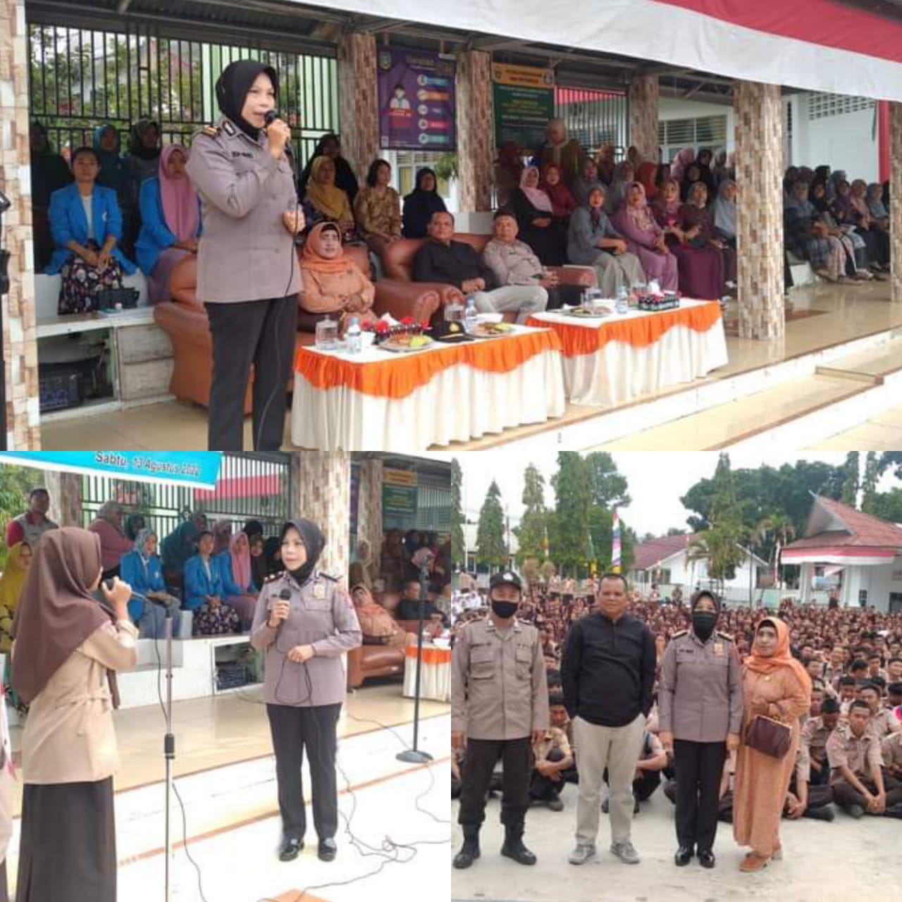 Polres Kota Padangsidimpuan Sampaikan Pesan Kamtibmas ke Pelajar SMKN 1 Padangsidimpuan