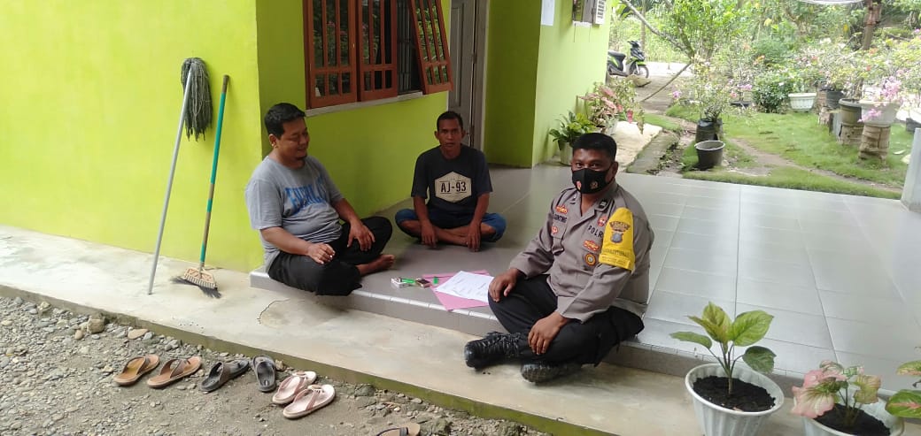 Bhabinkamtibmas Polsek Prapat Janji Polres Asahan Monitoring Situasi Kamtibmas di Desa Buntu Pane