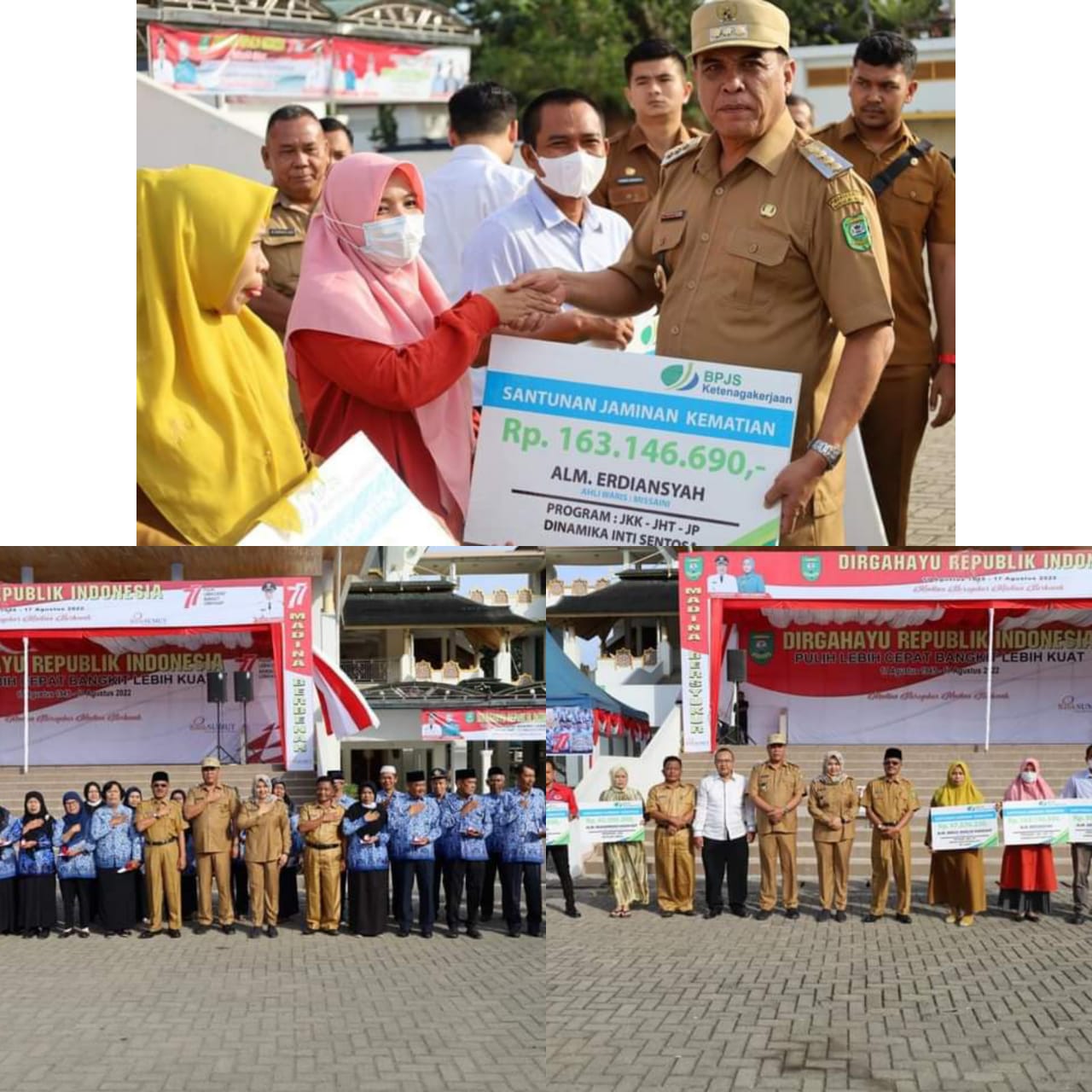 Puluhan ASN yang Pensiun Terima Penghargaan Dari Bupati & Wabup Madina