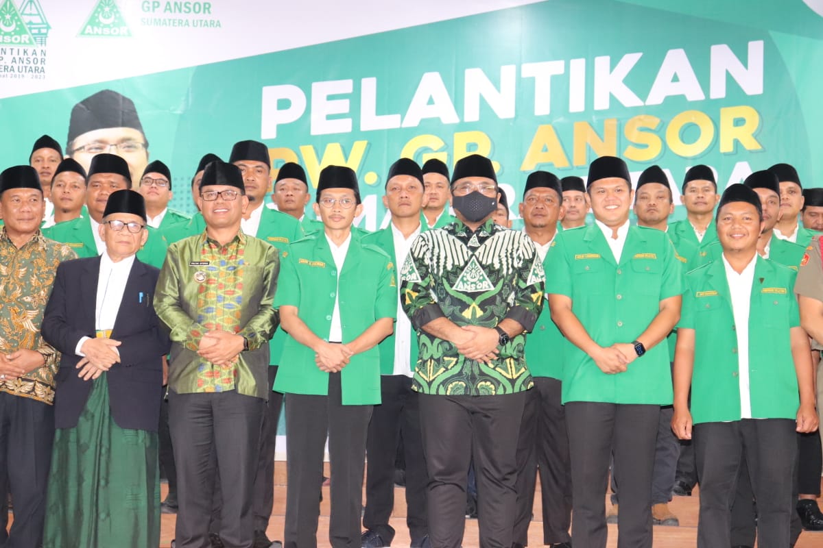 Menteri Agama Lantik DPW GP Ansor Sumut di Kabupaten Toba, Ini Kata Gus Yaqut