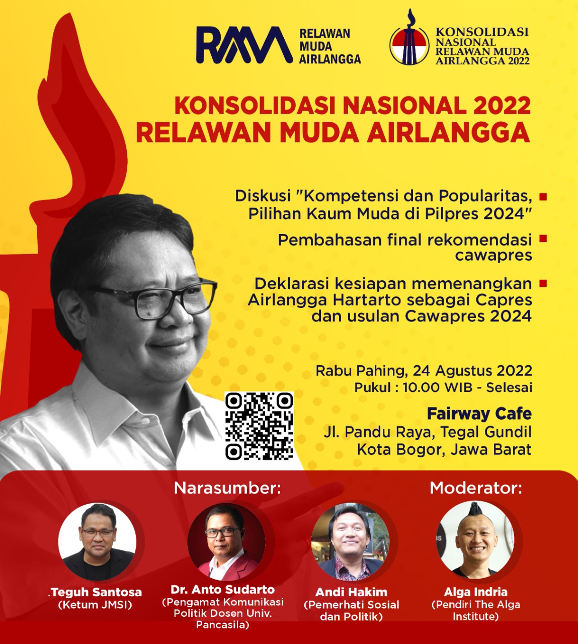 Konsolidasi Nasional dan Diskusi RMA, Mencari Sosok Terbaik Pendamping Airlangga Hartarto di Pilpres 2024