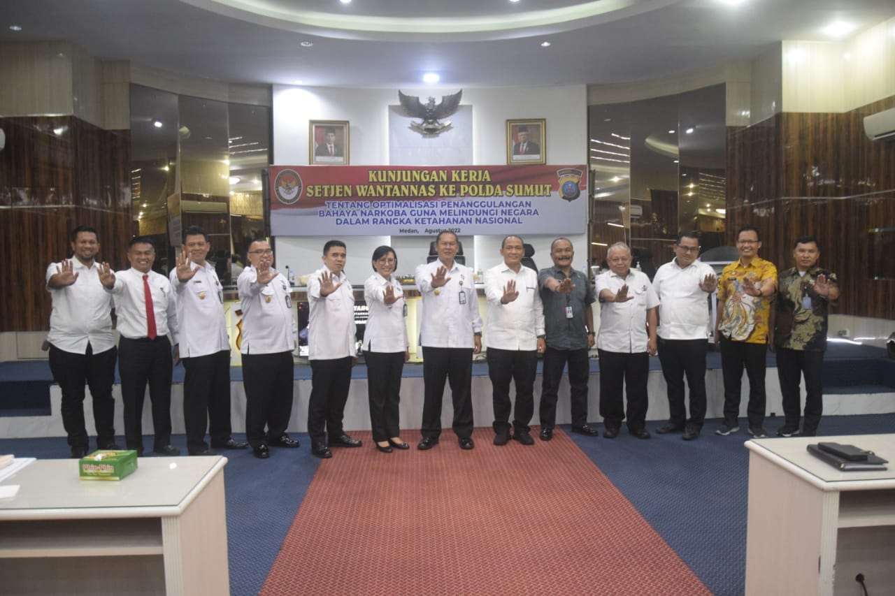 Terima Kunjungan Wantanas RI, Kapolda Sumut : Perkuat Sinergitas Dalam Penanggulangan Narkotika