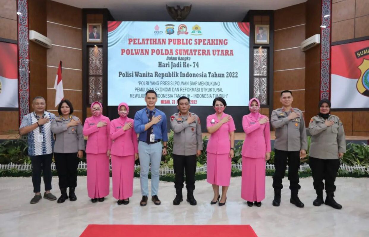Sambut Hari Jadi Polwan dan Hari Kesatuan Gerak Bhayangkari: Polda Sumut Gelar Pelatihan Public Speaking