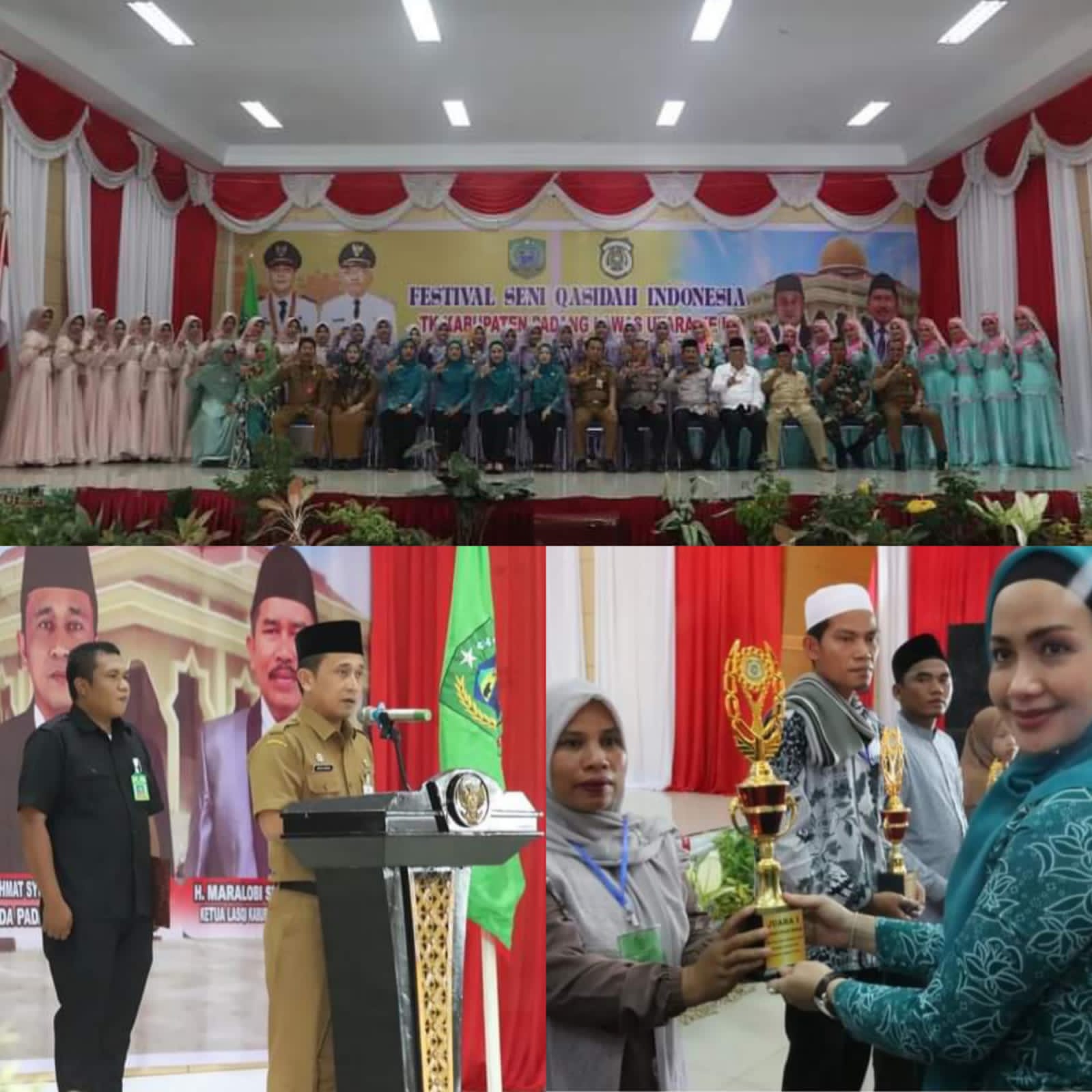 Festival Seni Qasidah ke III Tingkat Kabupaten Padang Lawas Utara Di Tutup Oleh Sekda