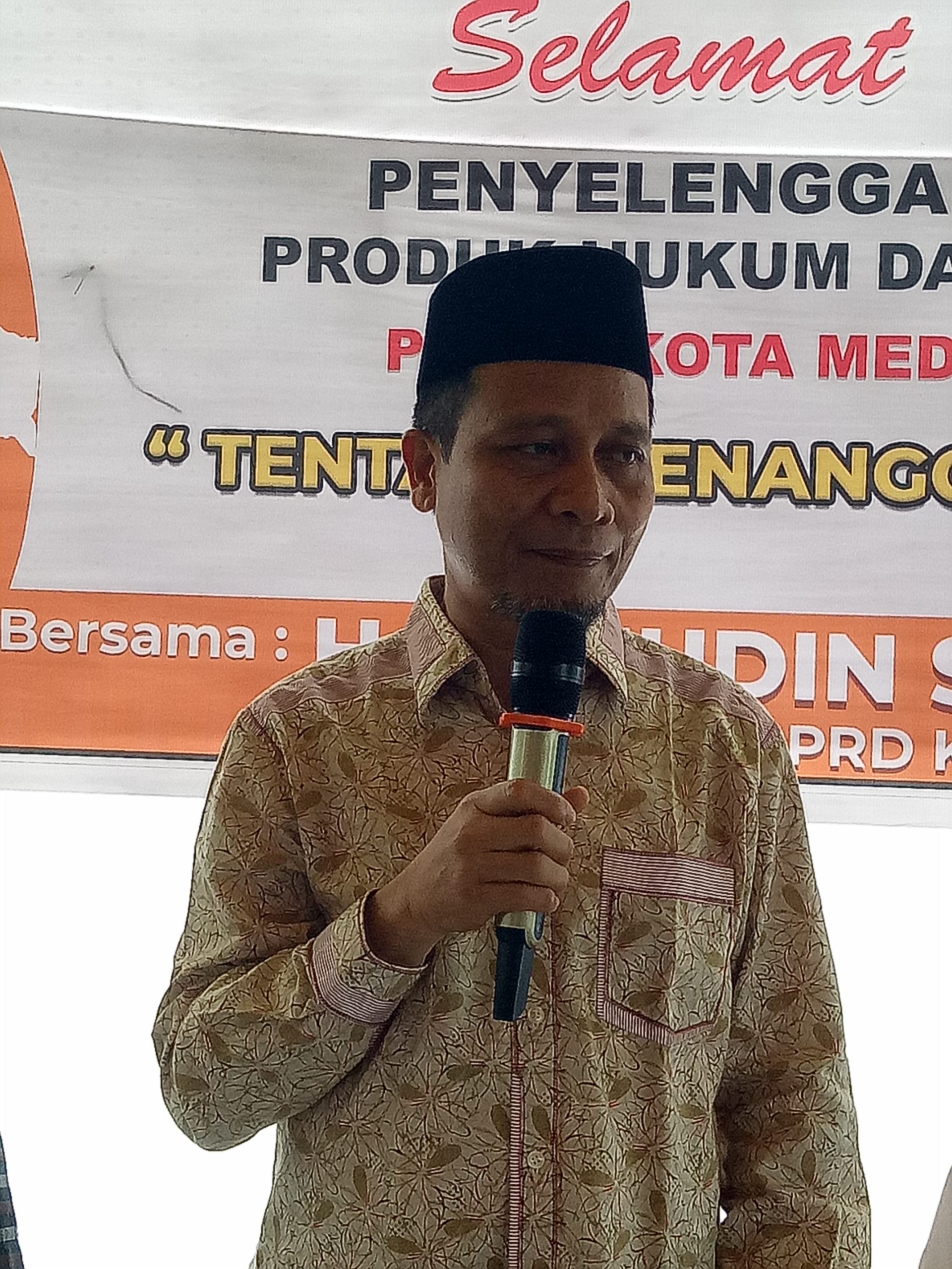 Wakil Ketua DPRD Medan H Rajudin Sagala Sosper Medan No 5 Tahun 2017 untuk 4 Dapil Kp Mandailing Medan Baru