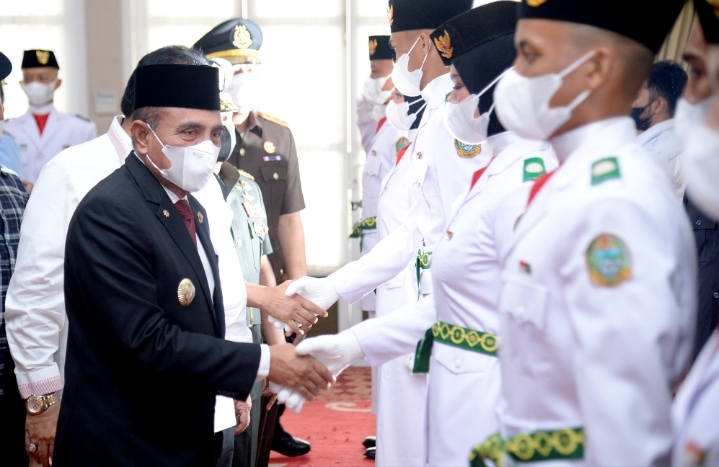 66 Paskibraka akan Bertugas dengan Formasi Lengkap, Gubernur Edy Rahmayadi Pesan  Lakukan yang Terbaik untuk Sumut
