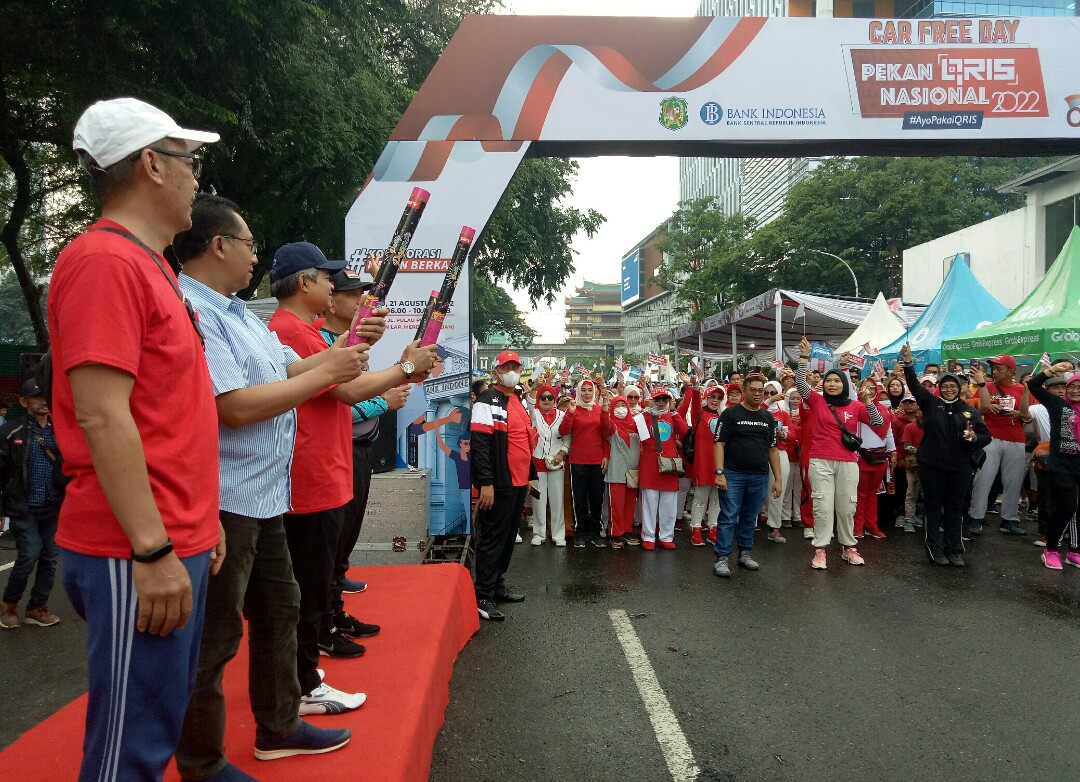 Kantor Perwakilan Bank Indonesia Sumut Sukses Gelar Car Free Day Pekan QRIS Nasional (PQN) 2022