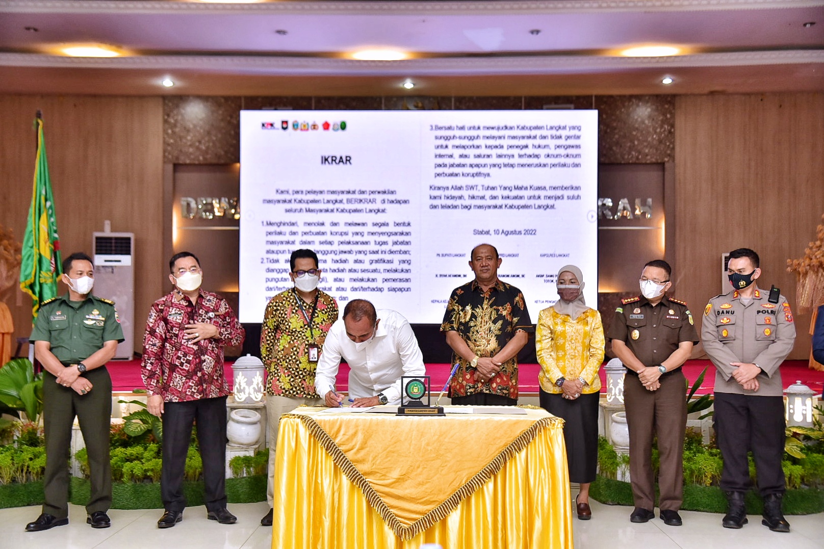 Rakor Pencegahan Korupsi,  Edy Rahmayadi Tak Ingin Langkat  Jatuh Kembali di Lubang yang Sama
