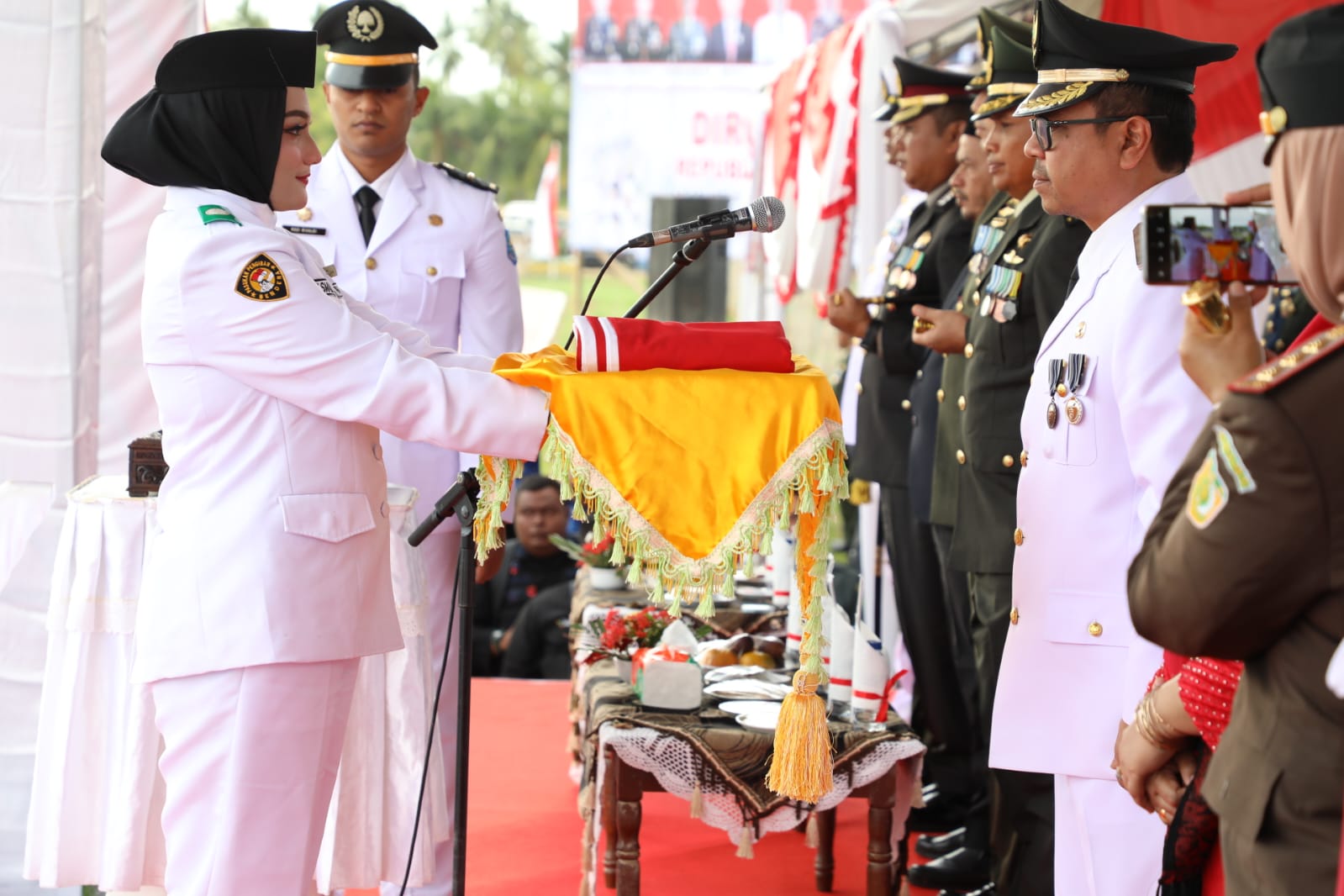 PERINGATAN HUT RI KE 77 DI ACEH UTARA LANCAR DAN SUKSES